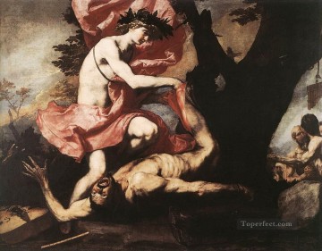 ジュセペ・デ・リベラ Painting - アポロ皮剥ぎマルシュアス・テネブリズム・ジュセペ・デ・リベラ